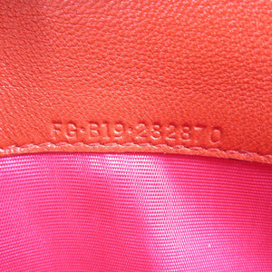 未使用 ブルガリ ロゴクリップ 282870 レザー ゴールド金具 ピンク 長財布 0012【中古】BVLGARI