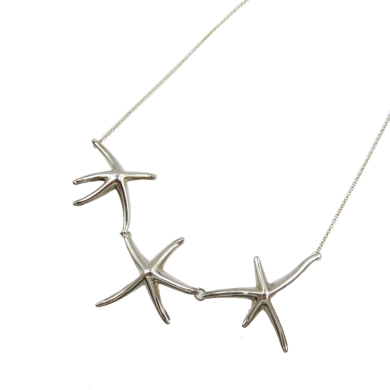 美品 ティファニー スターフィッシュ トリプル ヒトデ シルバー925 ネックレス 0015【中古】TIFFANY&Co.