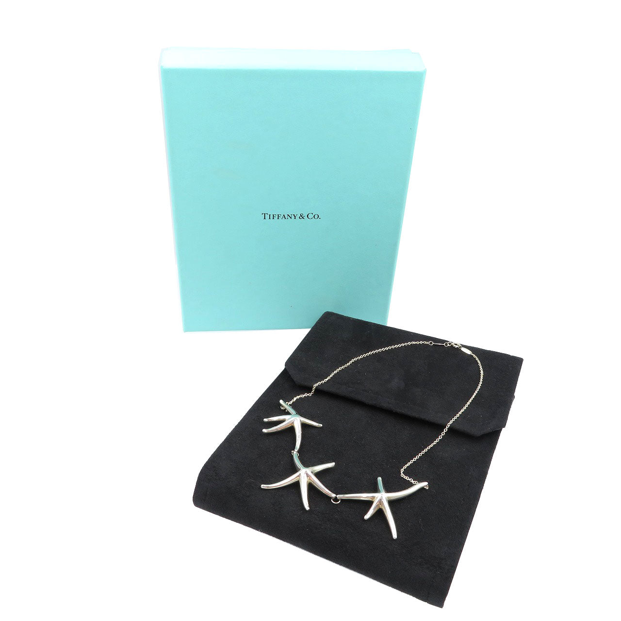 美品 ティファニー スターフィッシュ トリプル ヒトデ シルバー925 ネックレス 0015【中古】TIFFANY&Co.