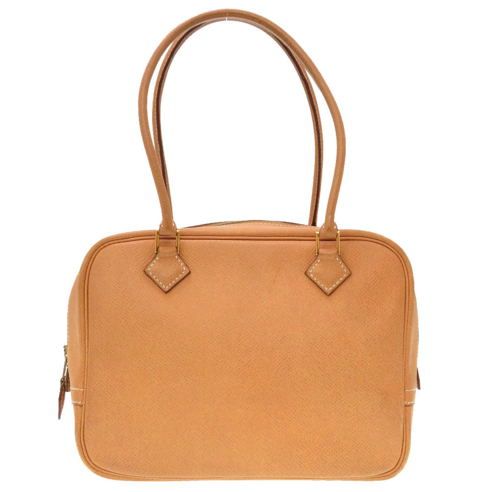 エルメス ミニプリュム クシュベル ナチュラル ゴールド金具 〇X刻印 ヴィンテージ ハンドバッグ バッグ 茶 0018 【中古】 HERMES プリュム20
