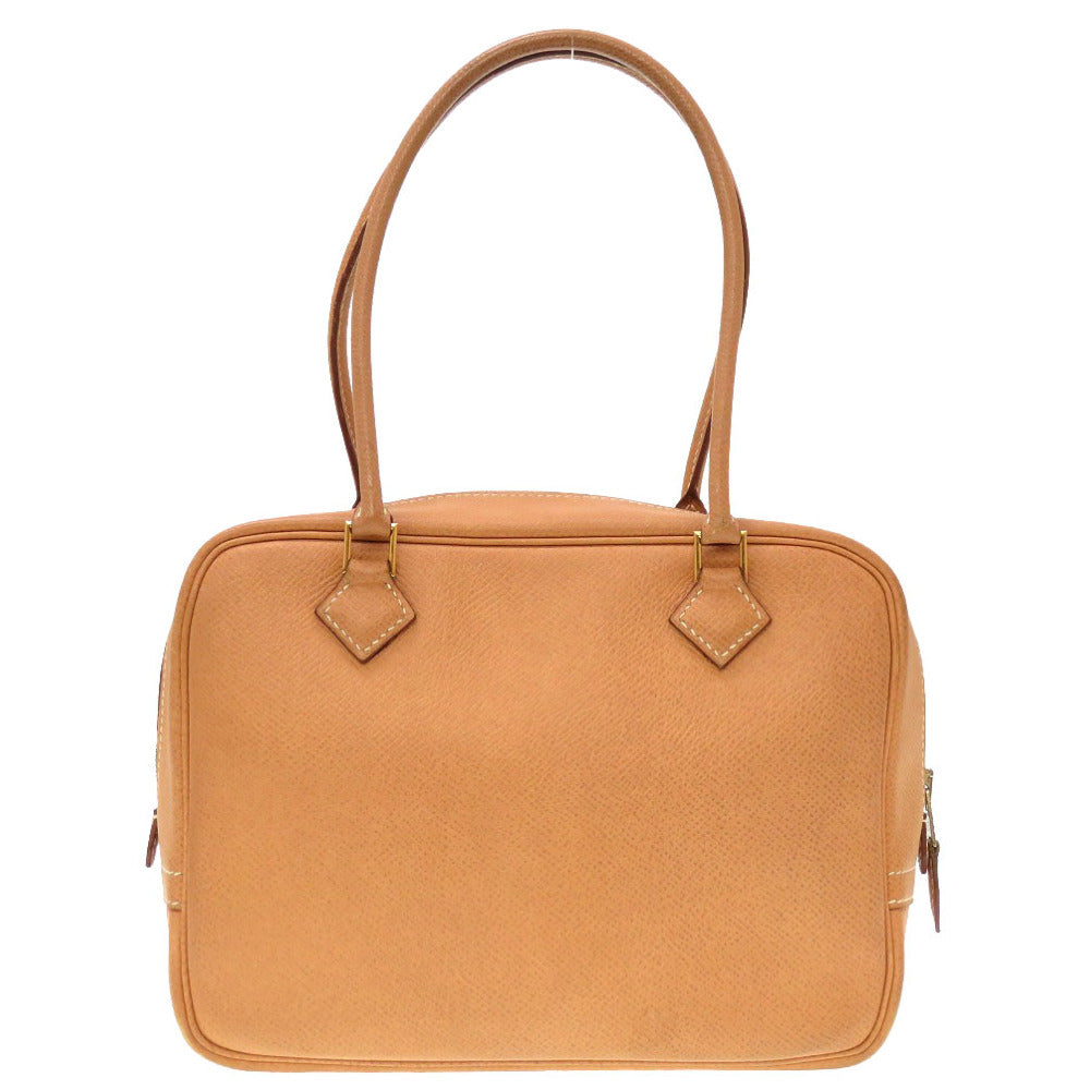 エルメス ミニプリュム クシュベル ナチュラル ゴールド金具 〇X刻印 ヴィンテージ ハンドバッグ バッグ 茶 0018 【中古】 HERMES プリュム20