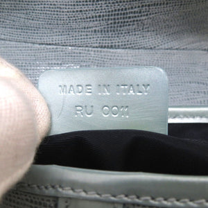 クリスチャン ディオール サドルバッグ レザー ブルー シルバー金具 ハンドバッグ ショルダーバッグ 青 0019 【中古】 Christian Dior