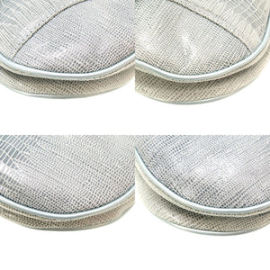 クリスチャン ディオール サドルバッグ レザー ブルー シルバー金具 ハンドバッグ ショルダーバッグ 青 0019 【中古】 Christian Dior