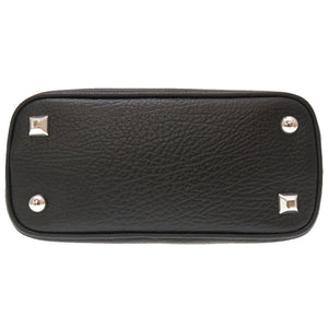 新品同様 メゾン マルジェラ 5AC マイクロ レザー ブラック S56WG0081 2WAY ハンドバッグ バッグ 黒 0021 【中古】 Maison Margiela