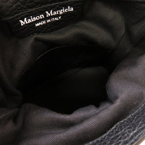 新品同様 メゾン マルジェラ 5AC マイクロ レザー ブラック S56WG0081 2WAY ハンドバッグ バッグ 黒 0021 【中古】 Maison Margiela