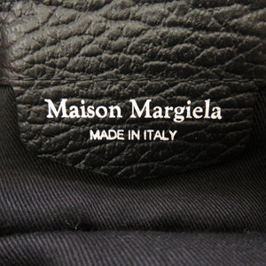 新品同様 メゾン マルジェラ 5AC マイクロ レザー ブラック S56WG0081 2WAY ハンドバッグ バッグ 黒 0021 【中古】 Maison Margiela