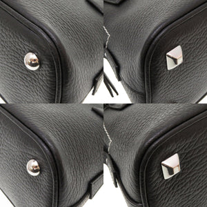 新品同様 メゾン マルジェラ 5AC マイクロ レザー ブラック S56WG0081 2WAY ハンドバッグ バッグ 黒 0021 【中古】 Maison Margiela