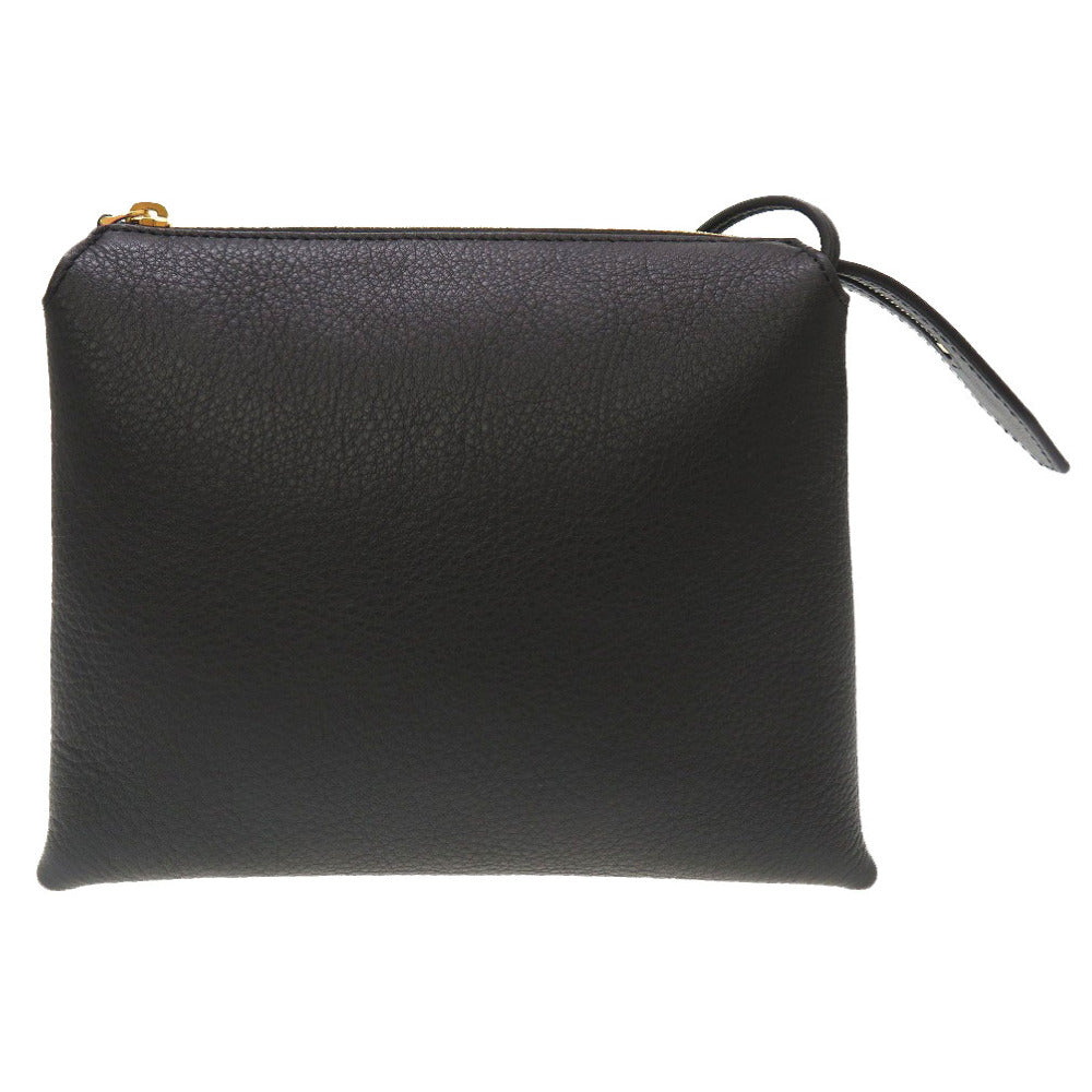 新品同様 ザ ロウ ヌ ミニ バッグ レザー ブラック ゴールド金具 W1236 ショルダーバッグ バッグ 黒 0022 【中古】 THE ROW