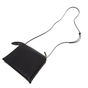 新品同様 ザ ロウ ヌ ミニ バッグ レザー ブラック ゴールド金具 W1236 ショルダーバッグ バッグ 黒 0022 【中古】 THE ROW