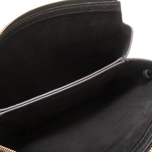 新品同様 ザ ロウ ヌ ミニ バッグ レザー ブラック ゴールド金具 W1236 ショルダーバッグ バッグ 黒 0022 【中古】 THE ROW