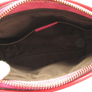 グッチ 338191 ソーホー インターロッキングG パテントレザー ピンク フリンジ タッセル ポーチ 0042【中古】GUCCI