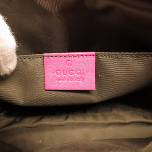 グッチ 338191 ソーホー インターロッキングG パテントレザー ピンク フリンジ タッセル ポーチ 0042【中古】GUCCI