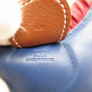 美品 エルメス ロデオチャームMM アニューミロ ブルードマルト ルビー フォーブ バッグチャーム キーホルダー 0044【中古】HERMES