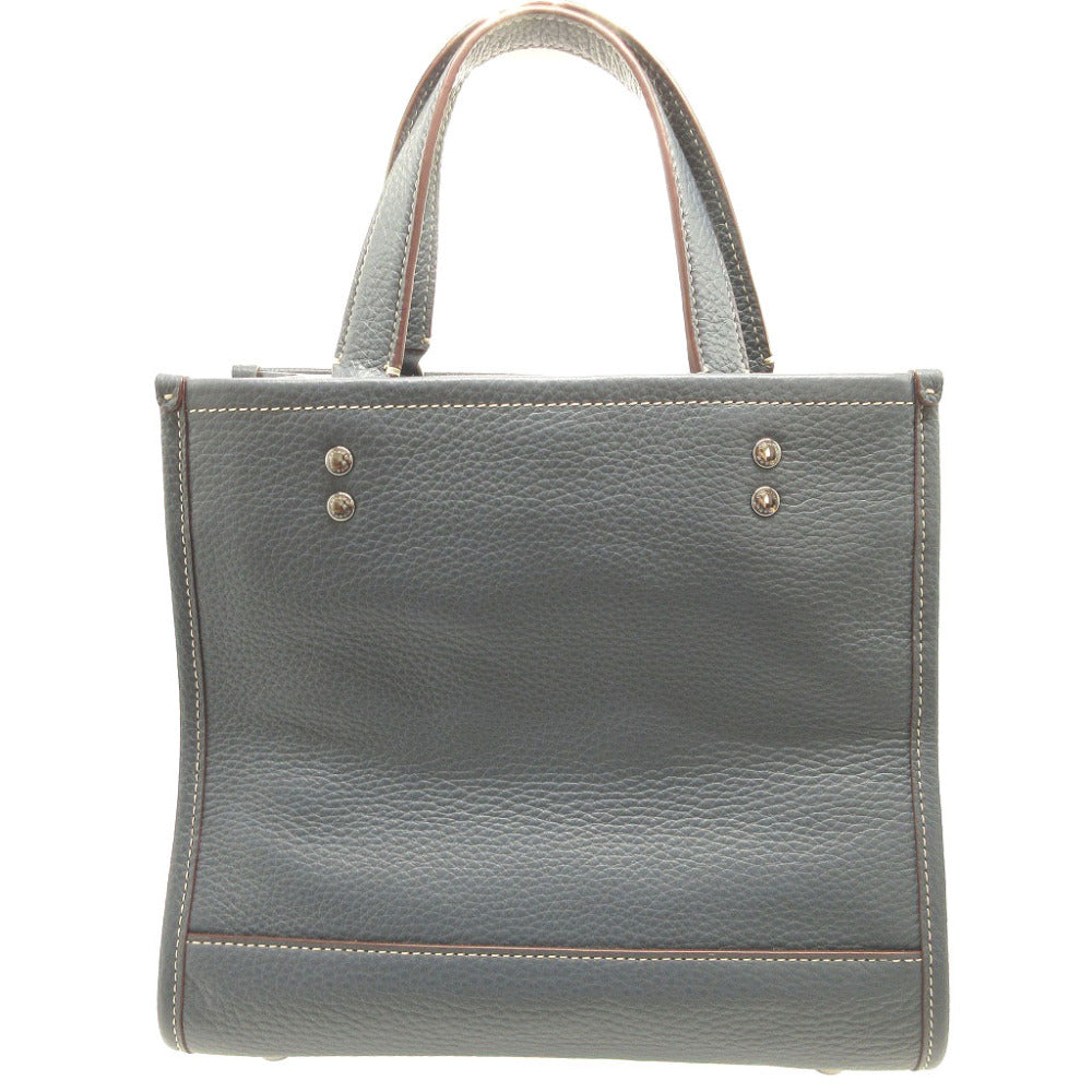 新品同様 コーチ スヌーピー コラボ CE849 レザー ブルー 青 2way ショルダー ハンドバッグ バッグ 0046【中古】COACH