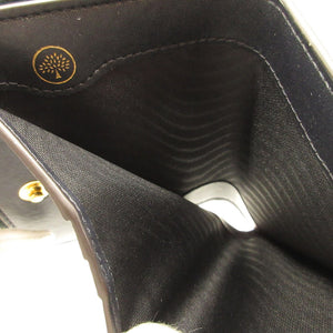 新品同様 マルベリー コンパクトウォレット レザー グリーン 緑 2つ折り財布 財布 0048【中古】Mulberry