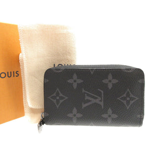 美品 ルイヴィトン モノグラム エクリプス ジッピーコインパース ヴェルティカル M81662 ICチップ 財布 0062【中古】LOUIS VUITTON