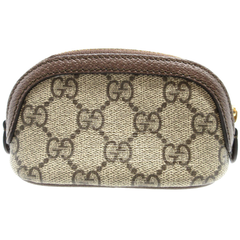 新品同様 グッチ オフィディア 625707 GGスプリーム レザー ブラウン 茶 ベージュ ミニポーチ コインケース 0066【中古】GUCCI