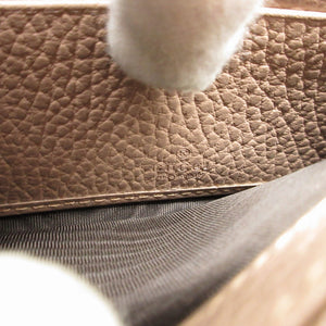 新品同様 グッチ コンチネンタルウォレット GGマーモント GGスプリーム レザー ベージュ 2つ折り長財布 財布 0067【中古】GUCCI