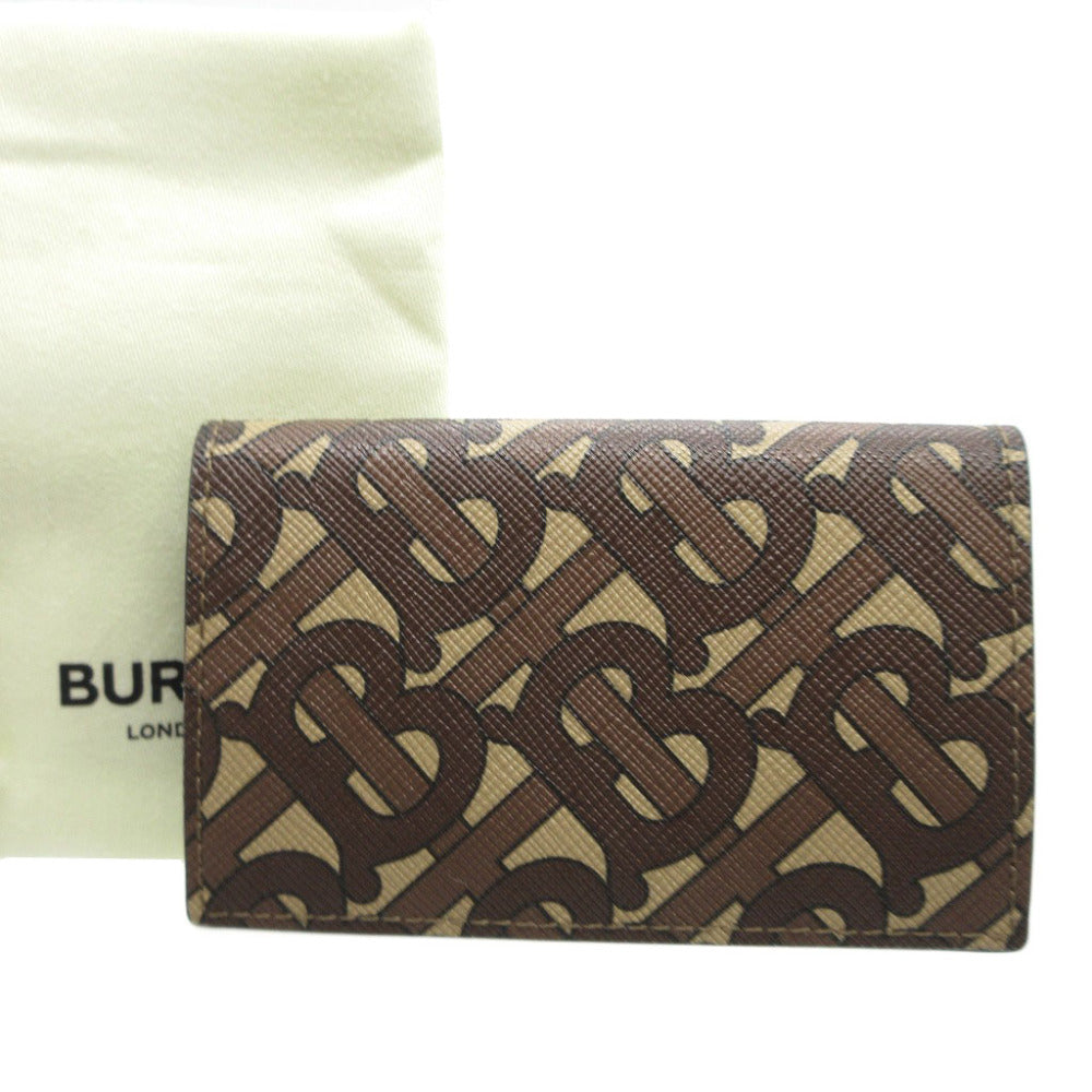 新品同様 バーバリー コンパクトウォレット TBチェック 8022945 ブラウン 茶 財布 0068【中古】BURBERRY