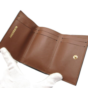 新品同様 バーバリー コンパクトウォレット TBチェック 8022945 ブラウン 茶 財布 0068【中古】BURBERRY