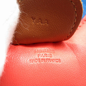 新品同様 エルメス ロデオチャームMM アニューミロ Y刻印(2020年製) ローズテキサス ブルーザンジバル ゴールド バッグチャーム キーホルダー 0070【中古】HERMES