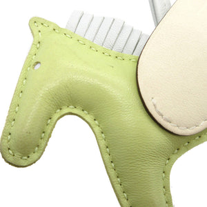 エルメス ロデオペガサスPM アニューミロ Z刻印(2021年製) ジョーヌブルジョン ナタ ブルーブリュム バッグチャーム キーホルダー 0071【中古】HERMES