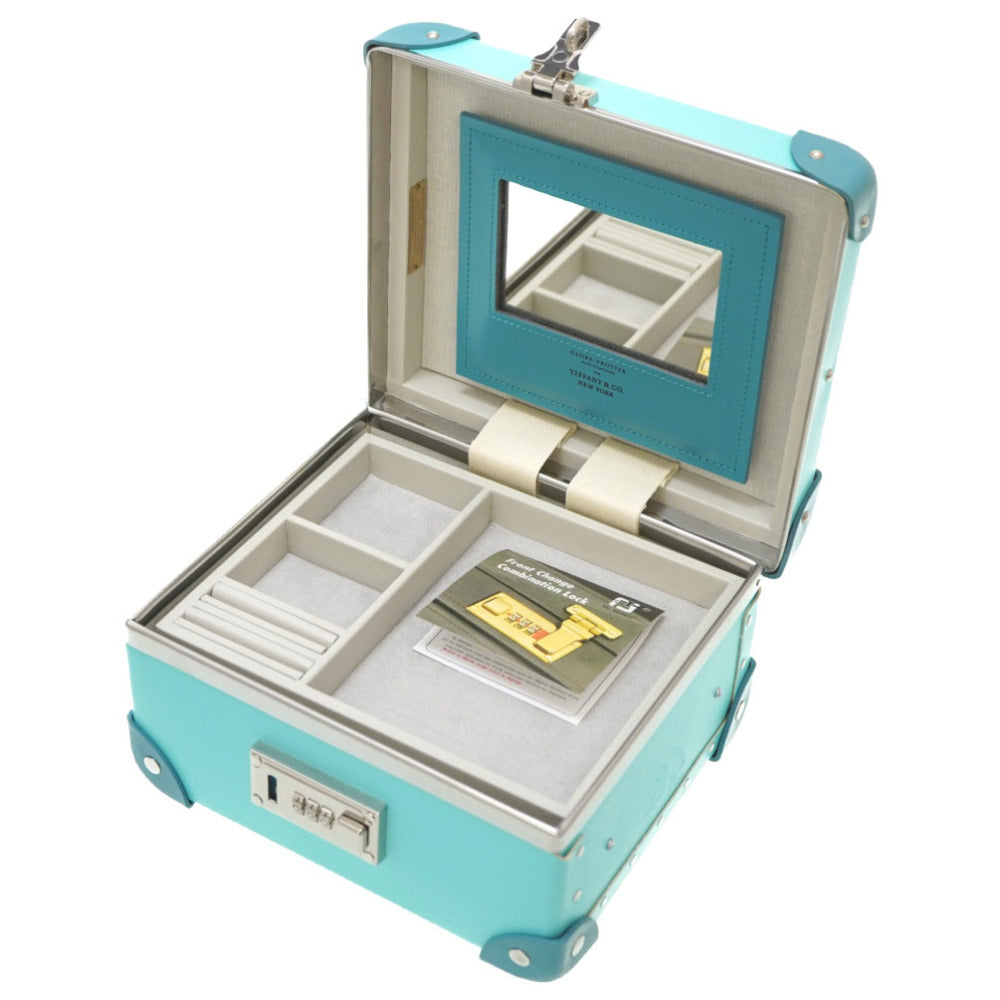 新品同様 ティファニー × グローブトロッター 限定 ジュエリーケース ボックス バニティバッグ 0075【中古】TIFFANY&Co. GLOBE TROTTER