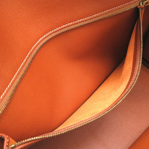 美品 エルメス バーキン35 トゴ ゴールド ゴールド金具 □D刻印 ハンドバッグ バッグ 茶 0082 【中古】 HERMES