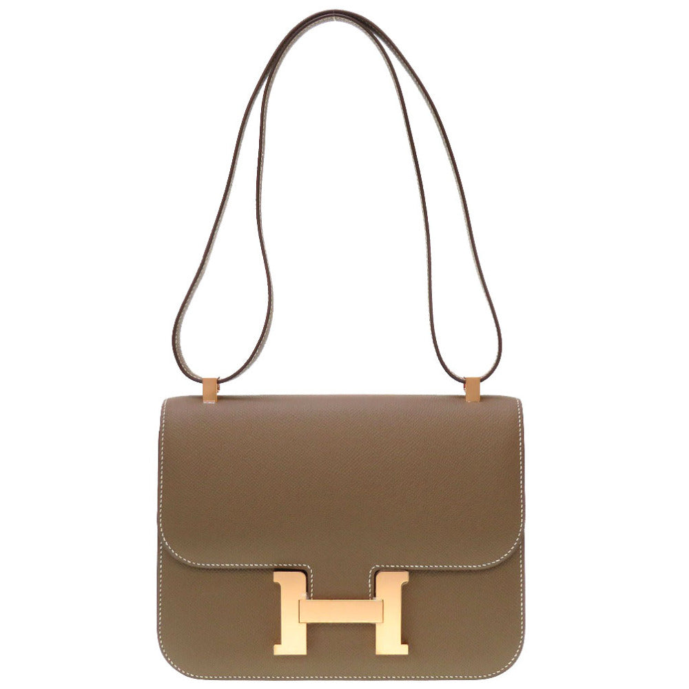 未使用 エルメス コンスタンス 24 ミロワール ヴォーエプソン エトゥープ ローズゴールド金具 U刻印(2022年製) ショルダーバッグ バッグ 0084 【中古】 HERMES エトープ