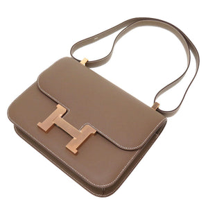 未使用 エルメス コンスタンス 24 ミロワール ヴォーエプソン エトゥープ ローズゴールド金具 U刻印(2022年製) ショルダーバッグ バッグ 0084 【中古】 HERMES エトープ