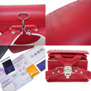 新品同様 大峽製鞄 ランドセル リュック デイパック レザー ピンク 小学生 バッグ 0091【中古】オオバセイホウ 女子