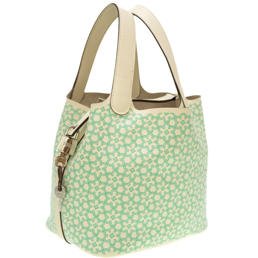 美品 エルメス ピコタンロックPM ラッキーデイジー スイフト ナタ/ヴェール U刻印(2022年製) ハンドバッグ 0092【中古】HERMES