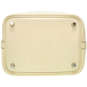 美品 エルメス ピコタンロックPM ラッキーデイジー スイフト ナタ/ヴェール U刻印(2022年製) ハンドバッグ 0092【中古】HERMES