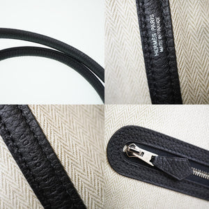 新品同様 エルメス ガーデンパーティ36 PM ネゴンダ ブラック D刻印 トートバッグ 黒 0093【中古】HERMES ガーデンパーティPM