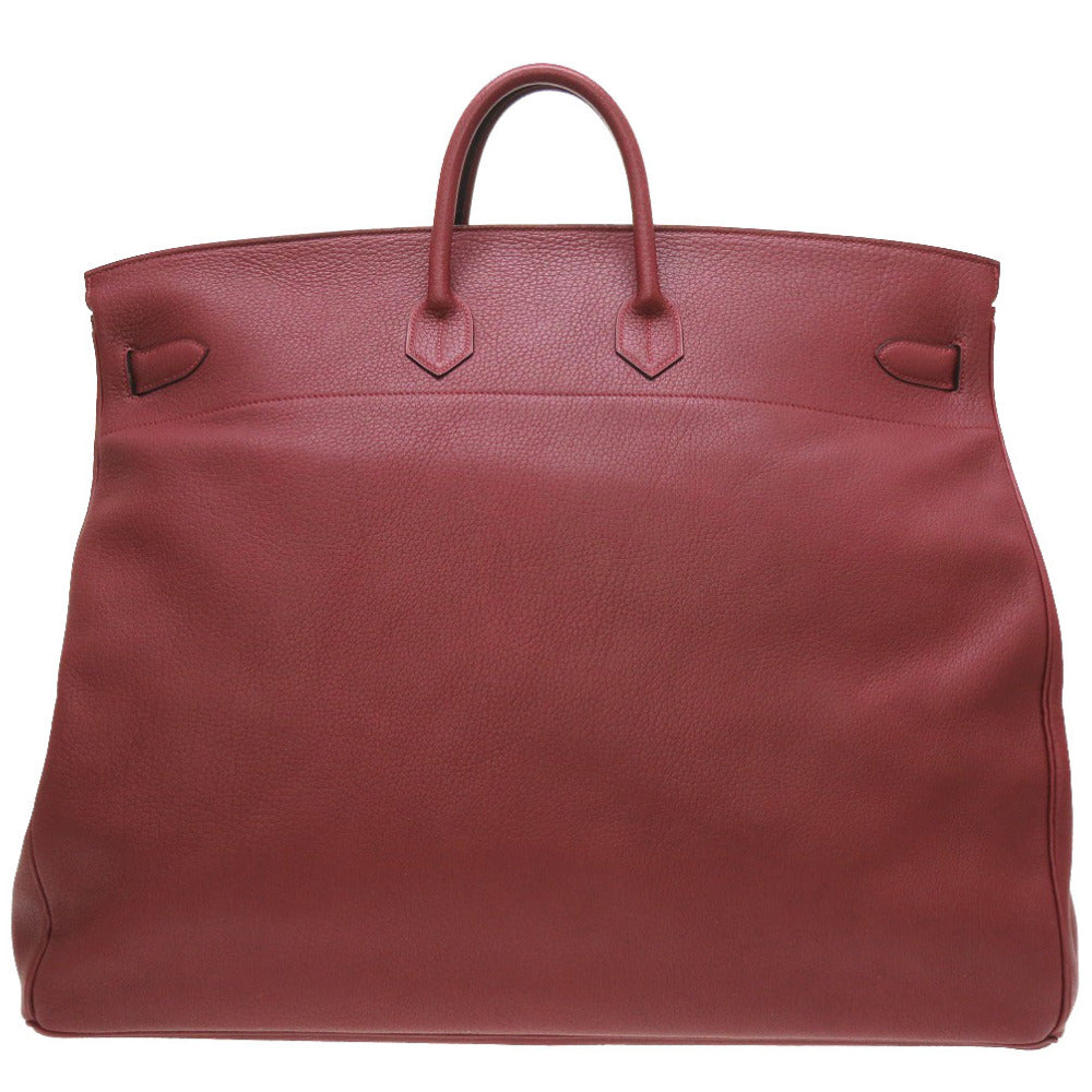 美品 エルメス オータクロア60 アルデンヌ ルージュアッシュ ゴールド金具 □E刻印 ボストンバッグ バッグ 赤 0095 【中古】 HERMES メンズ