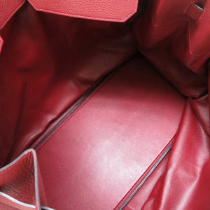 美品 エルメス オータクロア60 アルデンヌ ルージュアッシュ ゴールド金具 □E刻印 ボストンバッグ バッグ 赤 0095 【中古】 HERMES メンズ