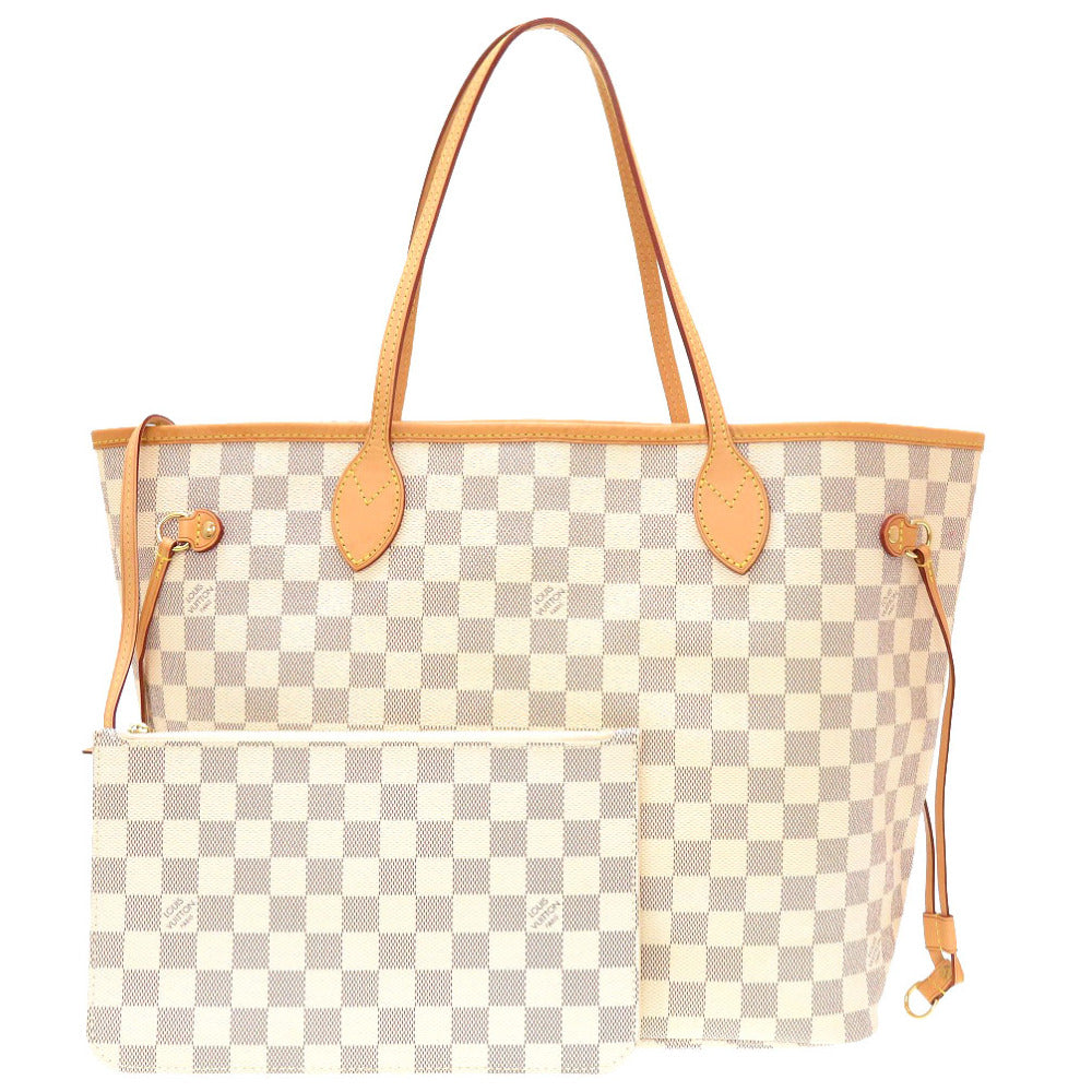 美品 ルイ ヴィトン ダミエ アズール 新型 ネヴァーフルMM N41361 トートバッグ バッグ LV 0096 【中古】 LOUIS VUITTON