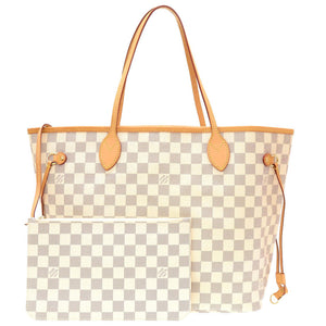 美品 ルイ ヴィトン ダミエ アズール 新型 ネヴァーフルMM N41361 トートバッグ バッグ LV 0096 【中古】 LOUIS VUITTON