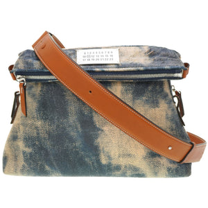 新品同様 マルタン マルジェラ 5AC ショルダーバッグ クラッチバッグ レザー インディゴ 0097【中古】MARTIN MARGIELA