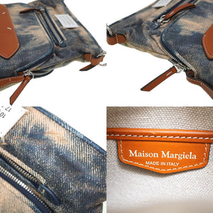 新品同様 マルタン マルジェラ 5AC ショルダーバッグ クラッチバッグ レザー インディゴ 0097【中古】MARTIN MARGIELA
