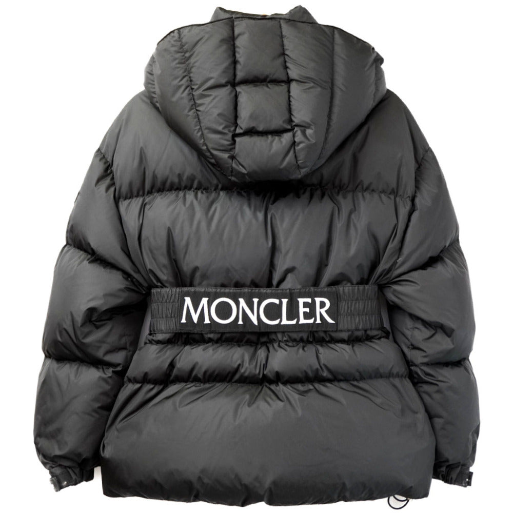 美品 モンクレール TIAC ダウンジャケット ブラック サイズ2 ベルト付 黒 0101【中古】MONCLER レディース