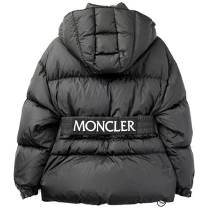 美品 モンクレール TIAC ダウンジャケット ブラック サイズ2 ベルト付 黒 0101【中古】MONCLER レディース