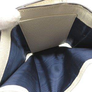 未使用 グッチ オフィディア 644334 コンパクトウォレット GGスプリーム レザー ベージュ ホワイト 白 財布 0121【中古】GUCCI