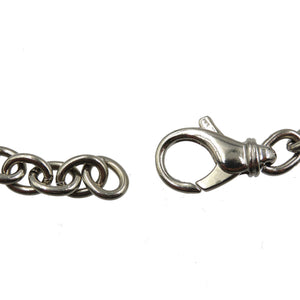 美品 グッチ GG シルバーチェーン ステンレス ベルト 0130【中古】GUCCI