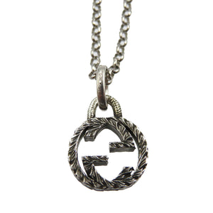 美品 グッチ インターロッキングG シルバー925 ネックレス 0131【中古】GUCCI