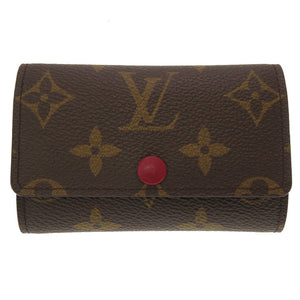 美品 ルイ ヴィトン モノグラム ミュルティクレ6 フューシャ M60701 6連 キーケース LV 0161 【中古】 LOUIS VUITTON