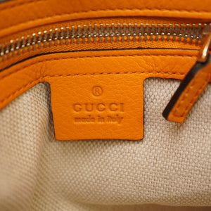 新品同様 グッチ ソーホー チェーン ショルダーバッグ インターロッキングG 308982 レザー オレンジ 0166【中古】GUCCI
