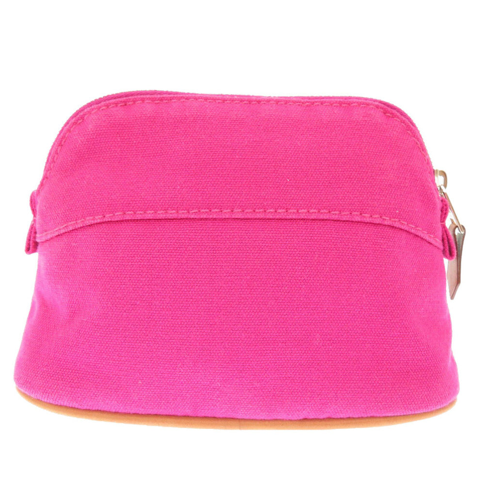 美品 エルメス ボリードポーチ ハイビスカス キャンバス バッグ ポーチ 0172 【中古】 HERMES