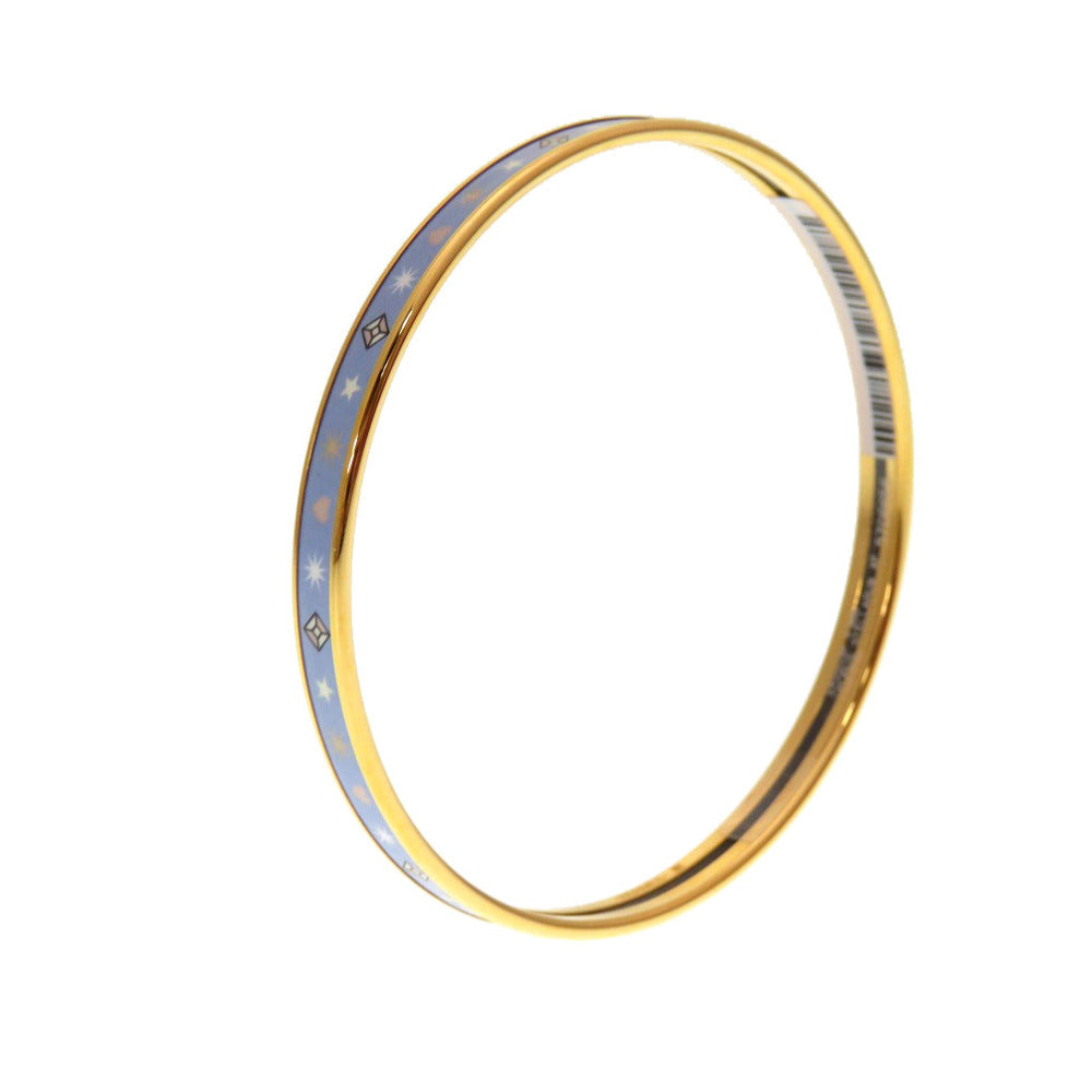 新品同様 エルメス エマイユ コーラス ステラルム バングル 七宝焼き ブルー アクセサリー 青 0173 【中古】 HERMES