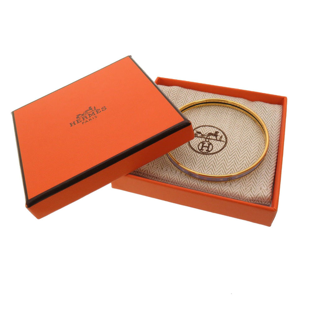 新品同様 エルメス エマイユ コーラス ステラルム バングル 七宝焼き ブルー アクセサリー 青 0173 【中古】 HERMES